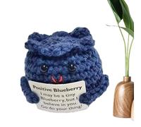 Genérico Fruta de Ganchillo - Conjunto de Personajes alegres de 2,17x3,74 Pulgadas, Adorable decoración de estímulo, edificante Amigurumi Hecho a Mano para Amigos | Gift de Escritorio in