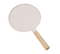 Generico Fry Pad - Sartén antiadherente blanca | Cacerolas de camping | Skilletta de aleación de aluminio de 9,5 pulgadas con plantas para cocinar pesadas ligeras para hornear y funciones de freidora