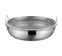 Genérico Frying Oil Filter - Grease Mesh Drainer Colander | Stainless Steel Oil Strainer With Heat-Resistant Handle For Kitchen Barbecue Fried Food Vegetable Dessert And Air Fryer Accessories