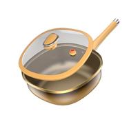 Genérico Frying Pan - Aluminio Pan No Stick Coating | Lightweight With Handle | Scratch-resistant | Even Heat Distribution, Ideal para Gas Stoves, Modern Kitchen Appliance For The Home