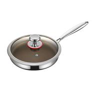 Genérico Frying Pan Nonstick - Titanio Alloy Skillet with Lid, Large Nonstick Cooking Pan, Scratch Resistant Quick Heat Distribution, Versatile for Electric Induction Stove Oven, Home Kitchen