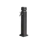 Genérico Fuente de Agua Vertical para jardín, Grifo Exterior de Acero Inoxidable para Patio y jardín, hidrante de Suelo con Grifo de latón, 74 cm de Altura, Ideal para riego y decoración de jardín.