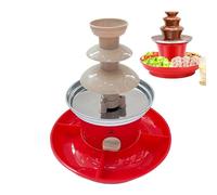 Genérico Fuente de Chocolate,Máquina de Fuente de Chocolate | Máquina para derretir,Fuente de Caramelo de 9,45 Pulgadas, Fuente de Comida para de Acero Inoxidable para cumpleaños, graduación, Boda