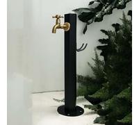Genérico Fuente de Columna de Agua Independiente para jardín Exterior con Grifo de Cobre: hidrante Vertical Decorativo para Patio, jardín y decoración paisajística.