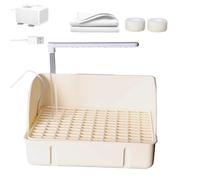 Generico Fuente de Ducha Circular automática con Bomba integrada | Cage Accessory & Bathing Container for, Parakeet, Conure, Sparrow, Lovebird, Cockatiel, Finch & Small Birds