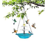 Generico Fuente de energía solar para baño | Fuente cascada para jardín - Decorativa para baño de pájaros, para jardín, patio, patio, exterior, balcón, césped