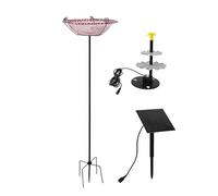 Genérico Fuente Solar Baño Pájaros,Bebedero Ave Azul,Decoración Jardín Baño Pájaros - Jardineros, Propietarios, Amantes Naturaleza, Patio, Terraza, Jardín, Césped, Entrada, Balcón,