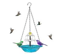Genérico Fuente Solar para el Baño de Aves,Fuente de Agua Colgable para el Baño de Pájaros, Exterior para Aves Que Atrae Pájaros Silvestres - para Jardín Exterior Patio Trasero
