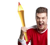 Genérico Fun Glowing Torch - 6.5x6.5x40.5cmHandheld Flashlights For Sports Decor, Decorative Party Torch, Sports Torches | With Charging Cable, Realistic Feel For School