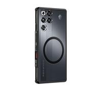 Genérico Funda acrílica Mate for Nubia Redmagic 11 Pro+ Cubierta Protectora de cámara Trasera translúcida(Negro,RedMagic 11 Pro)