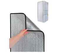 Genérico Funda Aislante térmica para frigorífico - Manta Aislante Universal para frigorífico, Cubierta Reflectante térmica para congelador y cámaras frigoríficas, Protector Solar (Negro, 50 x 170 cm)