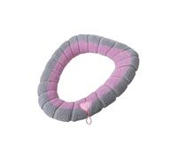 Generico Funda blanda para asiento de inodoro - para baño de tela lavable y cálida, tapa de inodoro con mayor grosor, para uso interior en casa, hotel y servicios higiénicos