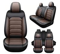 Genérico Funda Coche 5 Asientos para Alfa Romeo Tonale,Juego Completo de Fundas Universales,Impermeable Piel,Compatible con Reposacabezas Extraíbles-Marrón