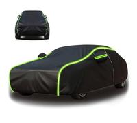 Genérico Funda Coche Exterior para Alfa Romeo Junior 2024, Cubre Coche Impermeable Transpirable con Cremallera Lateral Forro de Algodó, Cubierta Anti-UV(Black,para Alfa Romeo Junior 2024)