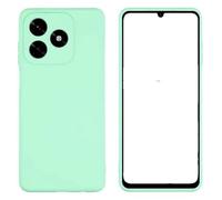 Generico Funda compatible con Honor X5c 4G/ Honor X5C PLUS NLA-LX1, NLA-LX2P funda mate gel silicona protección flexible antigolpes suave TPU verde