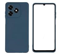 Generico Funda compatible con Honor X5c 4G/ Honor X5C PLUS NLA-LX1, NLA-LX2P funda mate gel silicona protección flexible antigolpes suave TPU azul