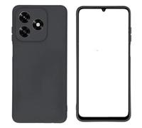 Generico Funda compatible con Honor X5c 4G/ Honor X5C PLUS NLA-LX1, NLA-LX2P Funda protectora mate soft gel silicona protección flexible antigolpes antiarañazos suave TPU negro