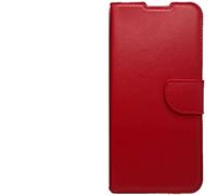 Generico Funda compatible con LG K42 / K52 / K62 LMK520 / LMK520E / LMK520Y / LMK520H / LMK525 / LMK525H Cover stand flip libro gel TPU cartera magnética eco piel tarjetero (rojo)