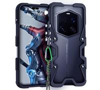 Genérico Funda de Aluminio con Parachoques y Marco de Metal, diseño Moderno for Honor Magic 7 RSR(Negro)