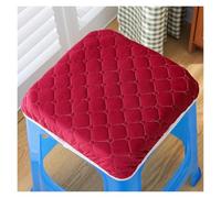 Genérico Funda De Cojín Cuadrado Moderno Anti-Deslizamiento, Almohadilla De Algodón Suave para Sillas Y Taburetes, Decoración Hogar Oficina(Red)