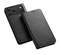 Genérico Funda de Monedero for iPhone 17/17 Air/17 Pro/17 Pro MAX, función de Soporte Carcasa a Prueba de Golpes Cierre magnético Flip Folio Protección de Cuerpo Completo Funda de Cuero(Black,17 Pro)