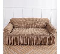 Genérico Funda de sofá de Alta Goma elástica y Funda Entera Funda Antiadherente Protector de Muebles Funda de Gasa Burbuja con Volantes Funda para sofá,G,2 Seater 145-185cm/54-73in