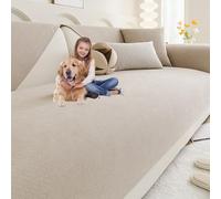 Genérico Funda De Sofá Impermeable 3 Plazas Anti-Deslizante para Mascotas - Lavable En MáQuina Y Resistente A Manchas(Brown 1,70x240cm)