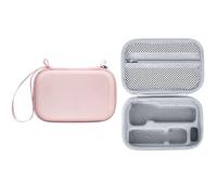 Genérico Funda de Transporte portátil para dji Osmo Pocket 4, Funda rígida Impermeable y a Prueba de Golpes para el Kit de cardán y Accesorios de la cámara con Correa para la muñeca (Rosa)