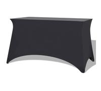 Genérico Funda elástica para Mesa 2 uds 120x60,5x74 Antracita,Casa y jardín,Decoración,Fundas-132039