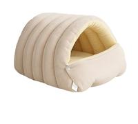 Genérico Funda extraíble Casa de Mascotas de Felpa Acogedora Cama escondida para Perros y Gatos Fondo Antideslizante Lavable a máquina Diseño portátil Cama para Gatos Cerrada