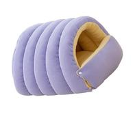 Genérico Funda extraíble Casa de Mascotas de Felpa Acogedora Cama escondida para Perros y Gatos Fondo Antideslizante Lavable a máquina Diseño portátil Cama para Gatos Cerrada