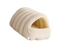 Genérico Funda extraíble Casa de Mascotas de Felpa Acogedora Cama escondida para Perros y Gatos Fondo Antideslizante Lavable a máquina Diseño portátil Cama para Gatos Cerrada