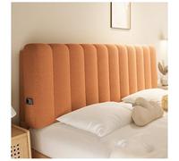 Genérico Funda for cabecera, Funda con Almohadilla de Relleno, Protector de cabecera Acolchado Grueso, Se Adapta a Camas de Metal de Madera, King Queen Full(Orange,100cm)