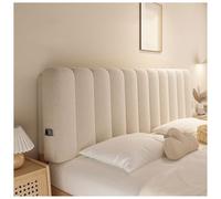 Genérico Funda for cabecera, Funda con Almohadilla de Relleno, Protector de cabecera Acolchado Grueso, Se Adapta a Camas de Metal de Madera, King Queen Full(Light Gray,120cm)