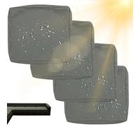 Genérico Funda Impermeable para Cojín De Asiento De Exterior, Funda De Repuesto para Cojines De Patio Y Jardín con Cremallera, Fundas para Cojines De Sofá Muebles De Caravana,Gris,60x60x10cm 4pcs