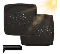 Genérico Funda Impermeable para Cojín De Asiento De Exterior, Funda De Repuesto para Cojines De Patio Y Jardín con Cremallera, Fundas para Cojines De Sofá Muebles De Caravana,Negro,43x40x8 cm 4pcs