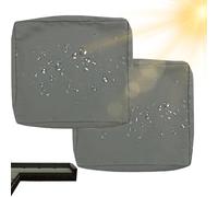 Genérico Funda Impermeable para Cojín De Asiento De Exterior, Funda De Repuesto para Cojines De Patio Y Jardín con Cremallera, Fundas para Cojines De Sofá Muebles De Caravana,Gris,47x40x8cm 2pcs