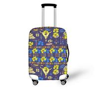 Genérico Funda Maleta Flor Amarilla Equipaje Cubierta Impresión Elástico Lavable para Maleta,Reutilizable Protectora Equipaje De Viaje, Suave De Anti-Polvo