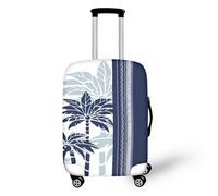 Genérico Funda Maleta Plantas Azules Equipaje Cubierta Impresión Elástico Lavable para Maleta,Reutilizable Protectora Equipaje De Viaje, Suave De Anti-Polvo