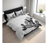 Genérico Funda Nórdica Cactus Microfibra Suave Plantas del Desierto Suculentas Juego de Ropa de Cama 2 Piezas con 1 Funda de Edredón y 1 Funda de Almohad LGS11LS