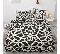 Genérico Funda Nordica Cama 135 Tela Estampada 3 Piezas Fundas Nordicas Cama 135 - Funda Edredón 200x220 cm, 2 Funda de Almohada 50x75 cm - Microfibra Suave y Transpirable con Cremallera 5G11X210640