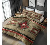 Genérico Funda Nordica Cama 180 Boho, Funda Nórdica Azteca del Suroeste, Ropa de Cama 240x260, Juego de Cama 3 Piezas, Funda Edredon Microfibra y 2 Fundas de Almohada 65x65 cm - SKA11988