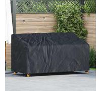 Genérico Funda para Banco de jardín Negro 185 x 85 x 65/94 cm Tela 420D,Mobiliario,Accesorios para Muebles de jardín,Fundas para Muebles de jardín,Negro,1.15 KG,4105955