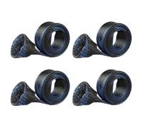 Generico Funda para caña de Pescar - Funda elástica Resistente - 4 Calcetines elásticos robustos para Kayak Orilla Lago Garaje Pared Techo, Azul y Negro., riferimento Alla descrizione