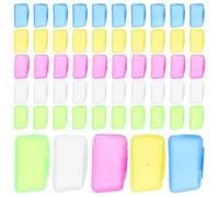 Genérico Funda para Cepillo de Dientes de Viaje 60 Unidades Tapa Antipolvo Protectora Portátil de Plástico Multicolor para Kit Dental Camping y Cuidado Bucal