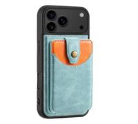 Genérico Funda para iPhone 17 Pro Max/17 Pro/17 Air/17, Cuero Guscio with Ranura Tarjeta Carga Inalambrica Soporte Case(Green,17)
