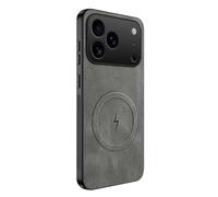 Genérico Funda para iPhone 17 Pro Max/17 Pro/17 Air/17, Delgada Case with Anti-Huella Soporte Magnético para Coche Guscio(Gris,17 Air)