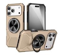 Genérico Funda para iPhone 17 Pro Max/17 Pro/17 Air/17, Magnético Case Carga Inalambrica Antideslizante Soporte Guscio(Beige,17 Air)