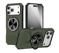 Genérico Funda para iPhone 17 Pro Max/17 Pro/17 Air/17, Magnético Case Carga Inalambrica Antideslizante Soporte Guscio(Green,17 Air)