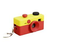 Genérico Funda para Kodak Charmera Cámara Digital de Llavero - Cubierta Protectora de Cuerpo Molde de Precisión 1:1 y Cierre Magnético, Estuche Plástico Antigolpes Mini Blind Box 1987 (Amarillo-Rojo)